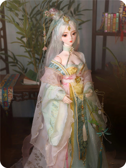DBS 1/3 BJD Dream Fairy Doll  toy mechanical joint Body chinese style Collection doll including suit shoes makeup 60cm SD