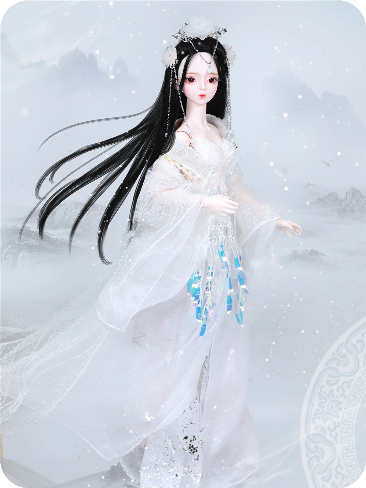 DBS 1/3 BJD Dream Fairy Doll  toy mechanical joint Body chinese style Collection doll including suit shoes makeup 60cm SD