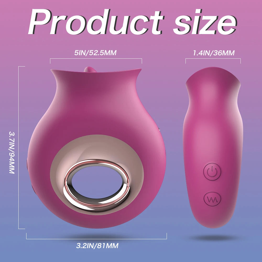 Tongue Clitoral Licking Vibrator for Women G-Spot Clit Nipple Stimulator Oral Pussy Vagina Quick Orgasm Sex Toys For Men Couples