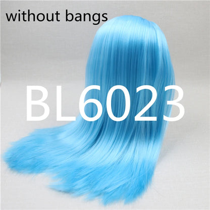 DBS blyth doll icy doll RBL wig only rbl scalp and dome straight hair for DIY custom anime blue hair purple hair black hair