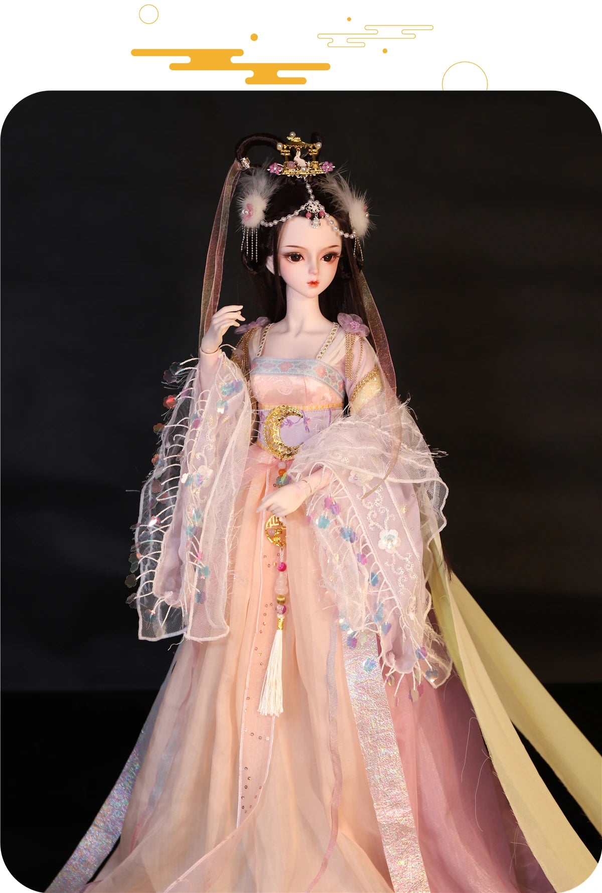 DBS 1/3 BJD Dream Fairy Doll  toy mechanical joint Body chinese style Collection doll including suit shoes makeup 60cm SD
