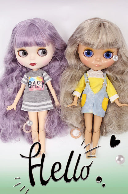 ICY DBS Blyth Doll 1/6 BJD Joint Body White Skin Tan Skin Dark Skin Matte Face Nude Doll 30cm Anime Toy Girls Gift