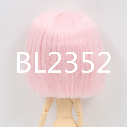 DBS blyth doll icy doll rbl scalp and dome short hair wig toy accessory for DIY custom doll anime blonde hair black hair