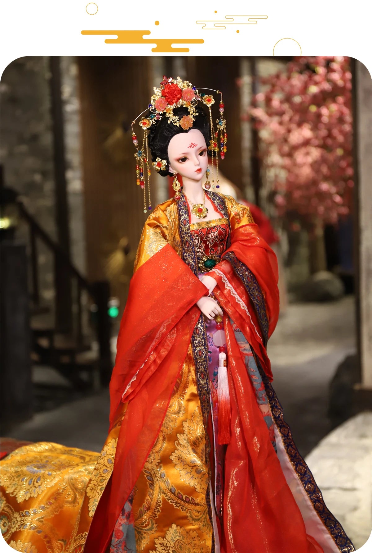 DBS 1/3 BJD Dream Fairy Doll  toy mechanical joint Body chinese style Collection doll including suit shoes makeup 60cm SD