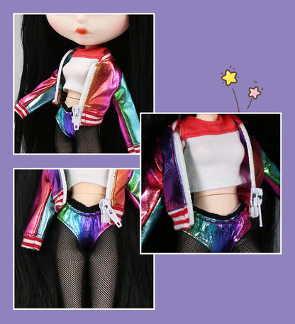 ICY DBS Blyth doll clothes anime suit azone joint body outfit underwear stocking coat shirt cool outfits girls gift
