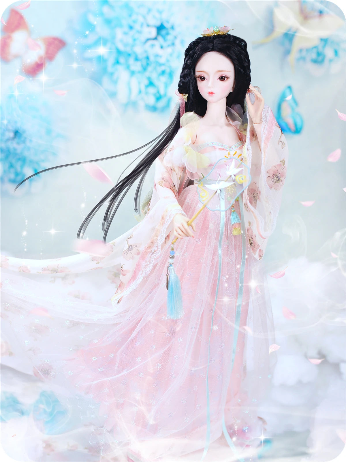 DBS 1/3 BJD Dream Fairy Doll  toy mechanical joint Body chinese style Collection doll including suit shoes makeup 60cm SD
