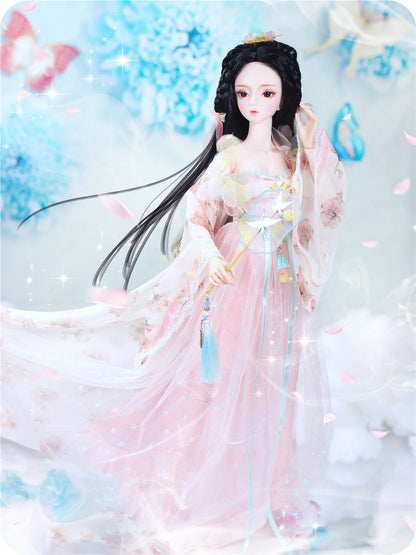DBS 1/3 BJD Dream Fairy Doll  toy mechanical joint Body chinese style Collection doll including suit shoes makeup 60cm SD