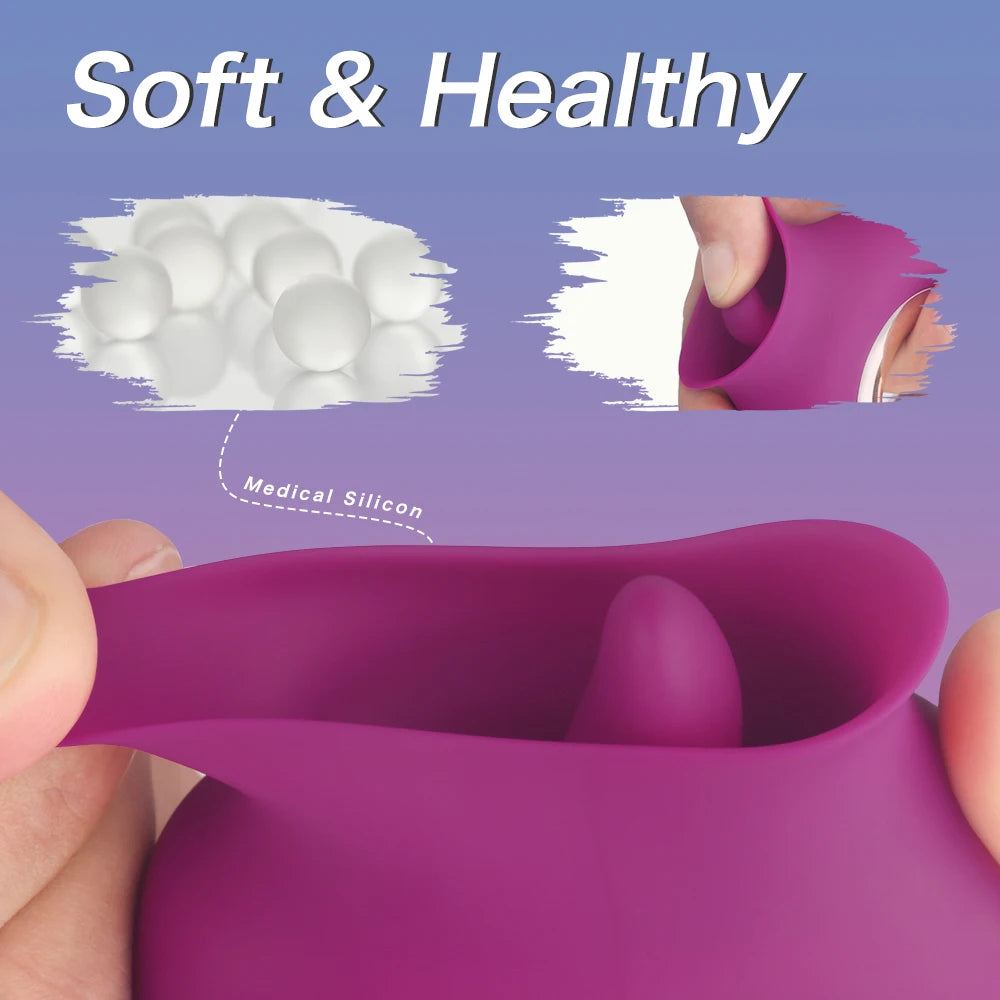 Tongue Clitoral Licking Vibrator for Women G-Spot Clit Nipple Stimulator Oral Pussy Vagina Quick Orgasm Sex Toys For Men Couples