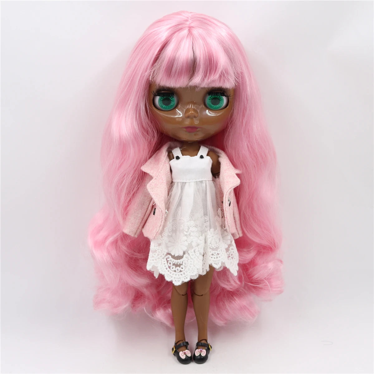 ICY DBS Blyth Doll Toy blyth doll joint body super black skin bjd 30cm doll for DIY custom doll anime girls
