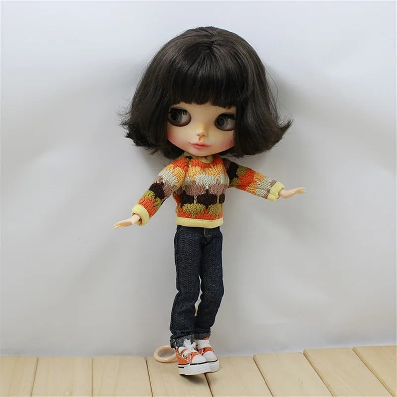 ICY DBS Blyth doll Colorful Sweater Toy Clothes Anime Outfits