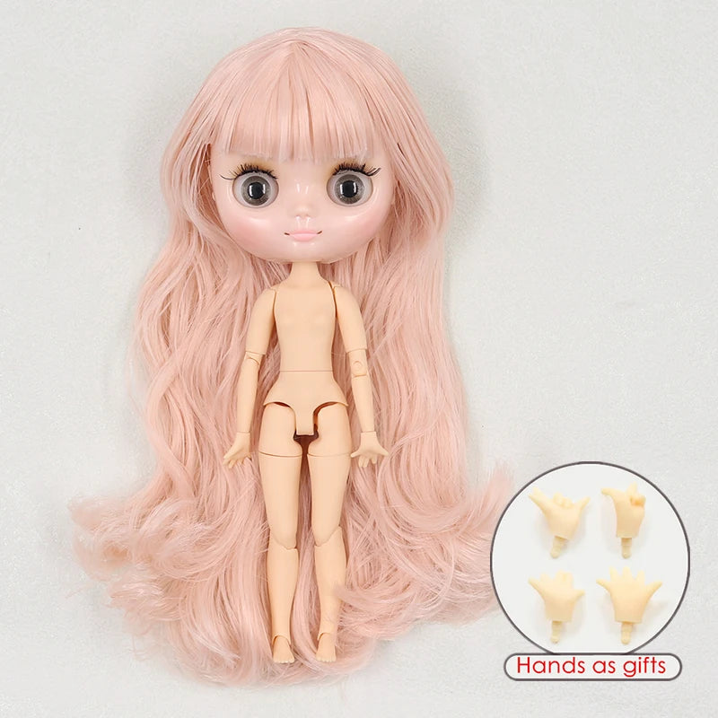 ICY DBS blyth middie doll 1/8 BJD shiny face long hair joint body 20cm toy girls gift