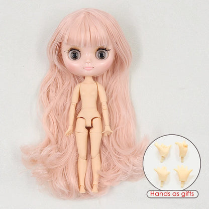 ICY DBS blyth middie doll 1/8 BJD shiny face long hair joint body 20cm toy girls gift