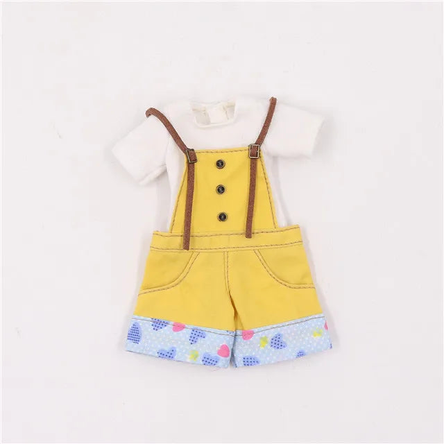 ICY DBS Blyth doll clothes outfits toy for blyth doll icy joint body licca body pink dress white hat