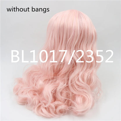 ICY DBS blyth doll rbl scalp and dome wavy hair multi-color wig for custom doll anime toy white skin mix hair