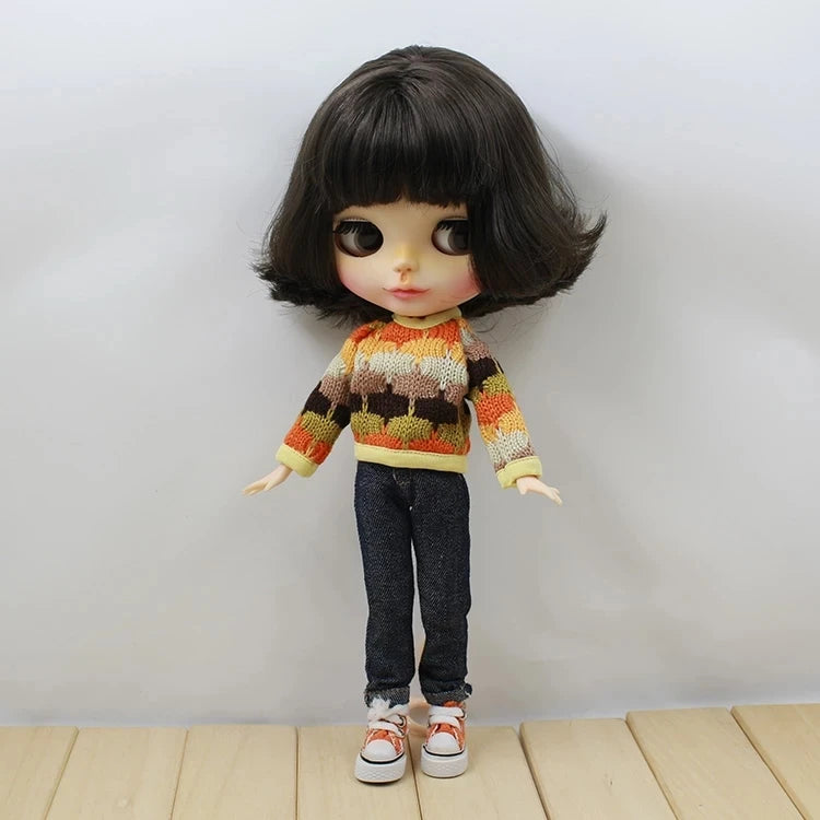 ICY DBS Blyth doll Colorful Sweater Toy Clothes Anime Outfits