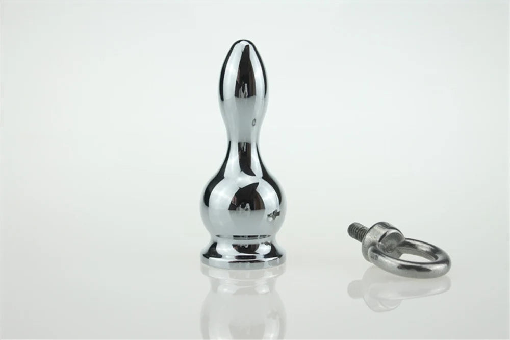 MwOiiOwM Metal Anal Beads Butt Stimulation Prostate Massager Stainless Steel Anus Plug Erotic Sex Toy for Women Men