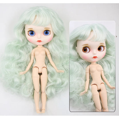 ICY DBS Blyth Doll 1/6 30cm toy bjd joint body matte face nude doll white skin random eyes colors anime girls