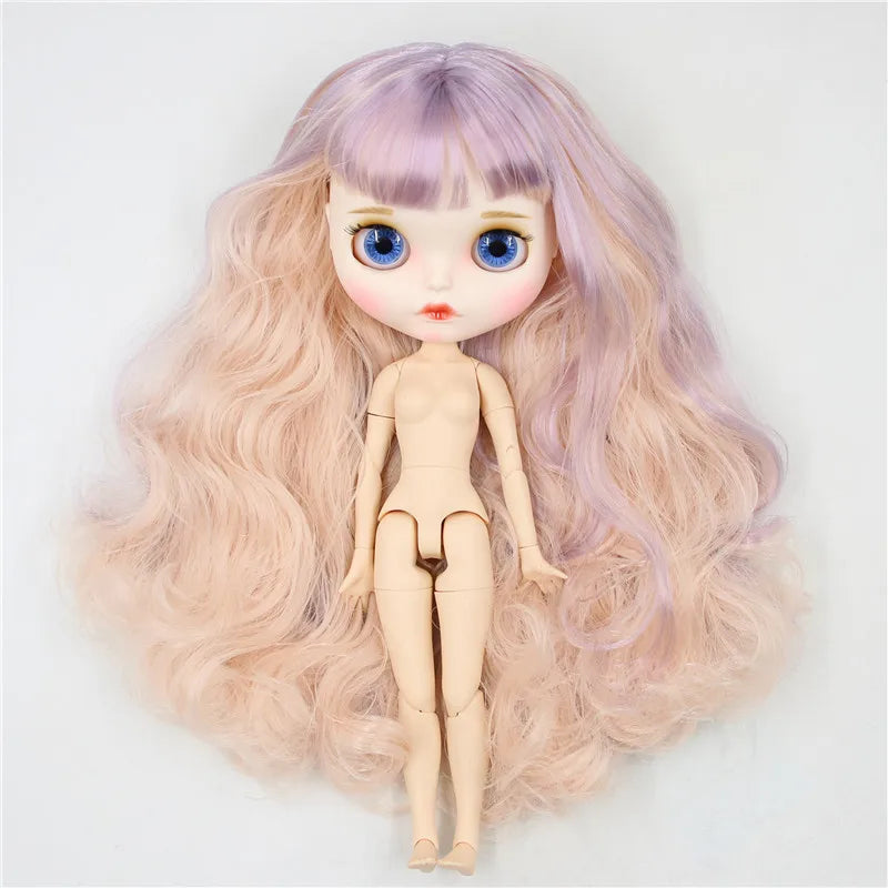 ICY DBS Blyth Doll 1/6 30cm toy bjd joint body matte face nude doll white skin random eyes colors anime girls