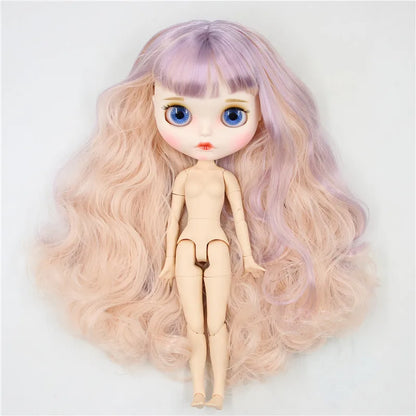 ICY DBS Blyth Doll 1/6 30cm toy bjd joint body matte face nude doll white skin random eyes colors anime girls