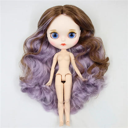 ICY DBS Blyth Doll 1/6 30cm toy bjd joint body matte face nude doll white skin random eyes colors anime girls