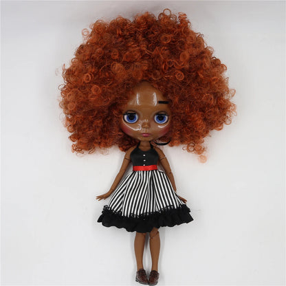 ICY DBS Blyth Doll Toy blyth doll joint body super black skin bjd 30cm doll for DIY custom doll anime girls