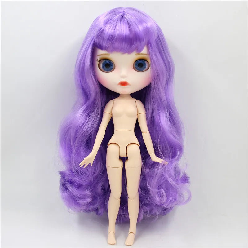 ICY DBS Blyth Doll 1/6 30cm toy bjd joint body matte face nude doll white skin random eyes colors anime girls
