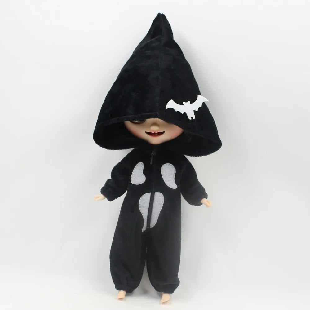 ICY DBS Blyth doll licca body happy halloween devil ghost dress bat hat outfit
