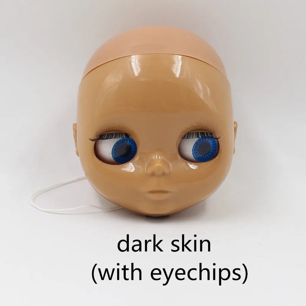 DBS blyth doll bald head without hair for custom face DIY doll, the scalp is loose, it is not assembled