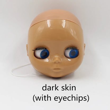 DBS blyth doll bald head without hair for custom face DIY doll, the scalp is loose, it is not assembled