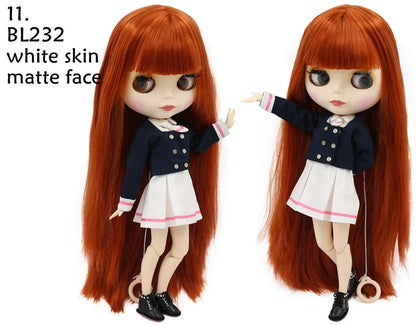 ICY DBS Blyth Doll combination doll with clothes shoes matte face shiny face 1/6 bjd 30cm anime toy girls gift