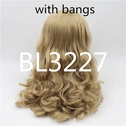 DBS blyth doll icy wig only rbl scalp and dome wavy hair DIY doll accessory