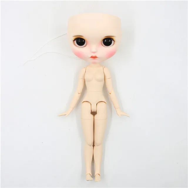 DBS Blyth doll bald head customized matte face white skin DIY custom DOLL anime girls