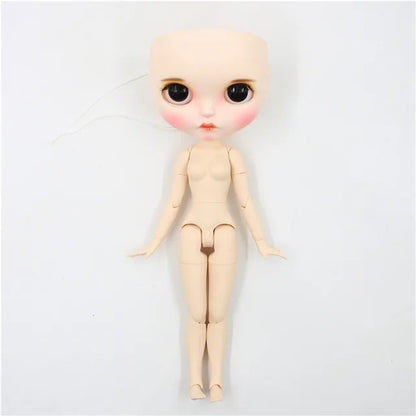 DBS Blyth doll bald head customized matte face white skin DIY custom DOLL anime girls