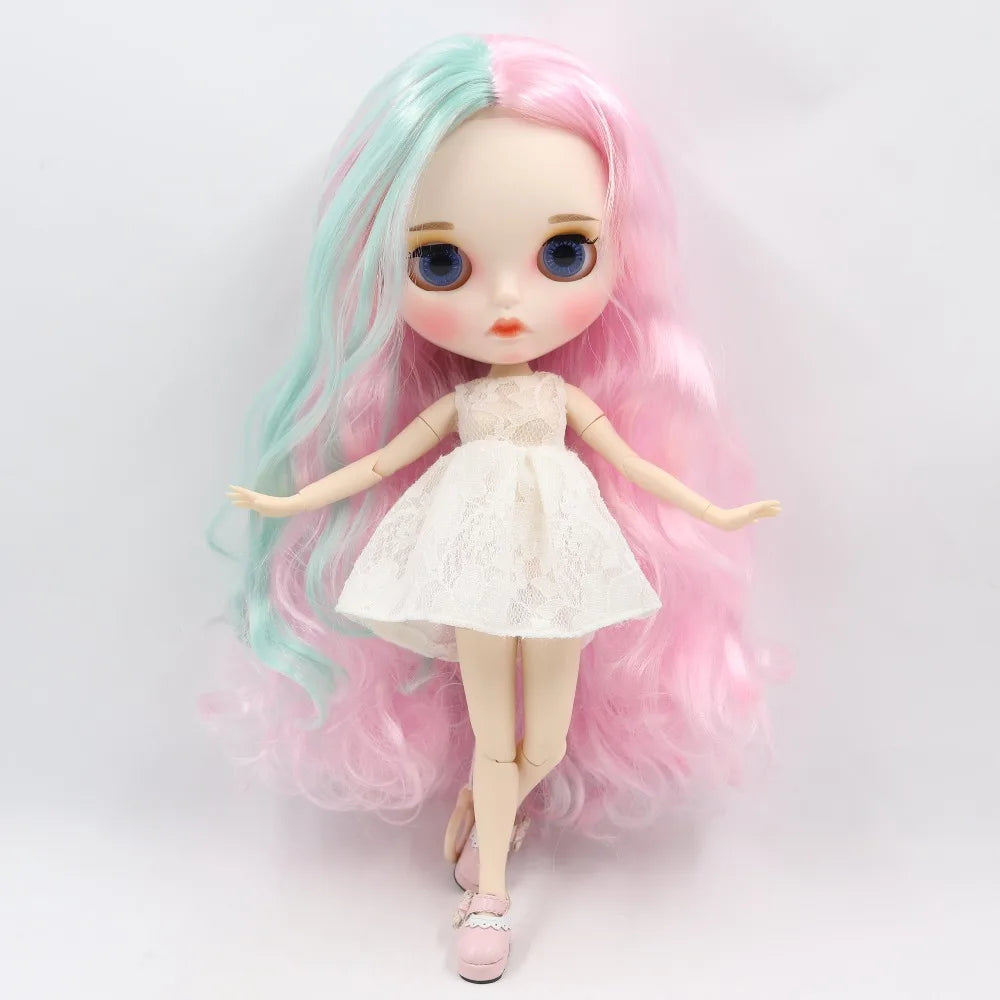 ICY DBS Blyth Doll 1/6 toy bjd matte face customized face joint body custom doll 30cm girls gift anime