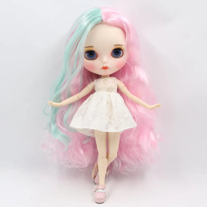 ICY DBS Blyth Doll 1/6 toy bjd matte face customized face joint body custom doll 30cm girls gift anime
