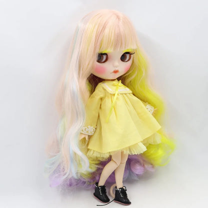 ICY DBS Blyth Doll 1/6 toy bjd matte face customized face joint body custom doll 30cm girls gift anime