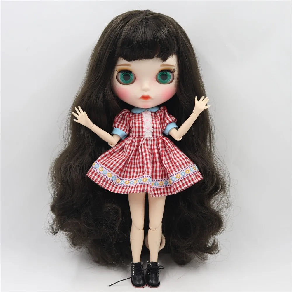 ICY DBS Blyth Doll 1/6 toy bjd matte face customized face joint body custom doll 30cm girls gift anime