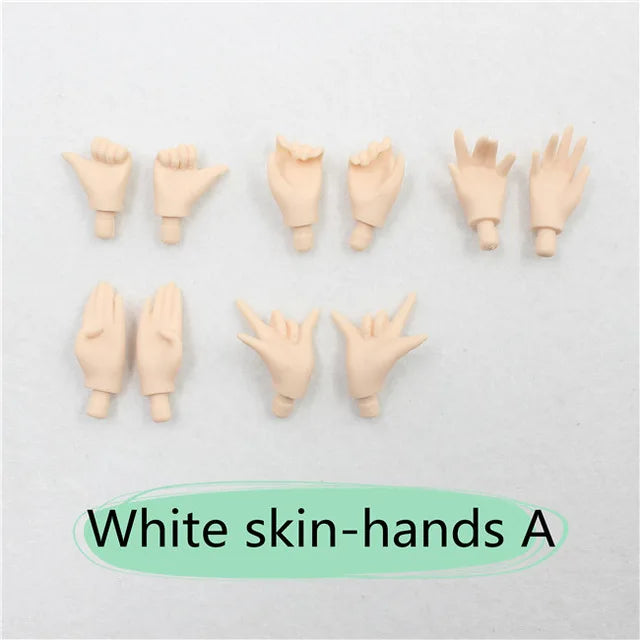 DBS blyth doll body white skin joint body 21cm toy body