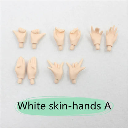DBS blyth doll body white skin joint body 21cm toy body