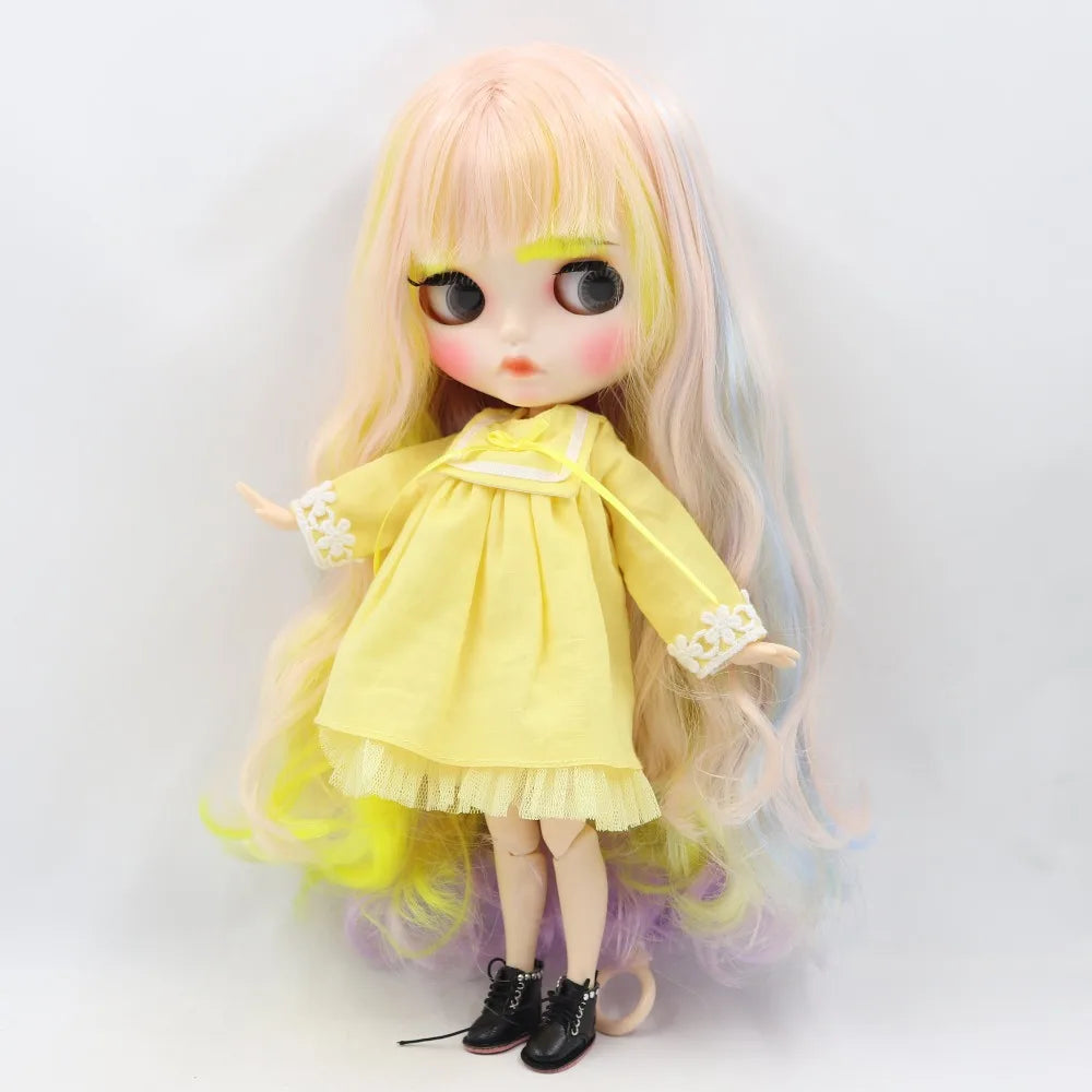 ICY DBS Blyth Doll 1/6 toy bjd matte face customized face joint body custom doll 30cm girls gift anime