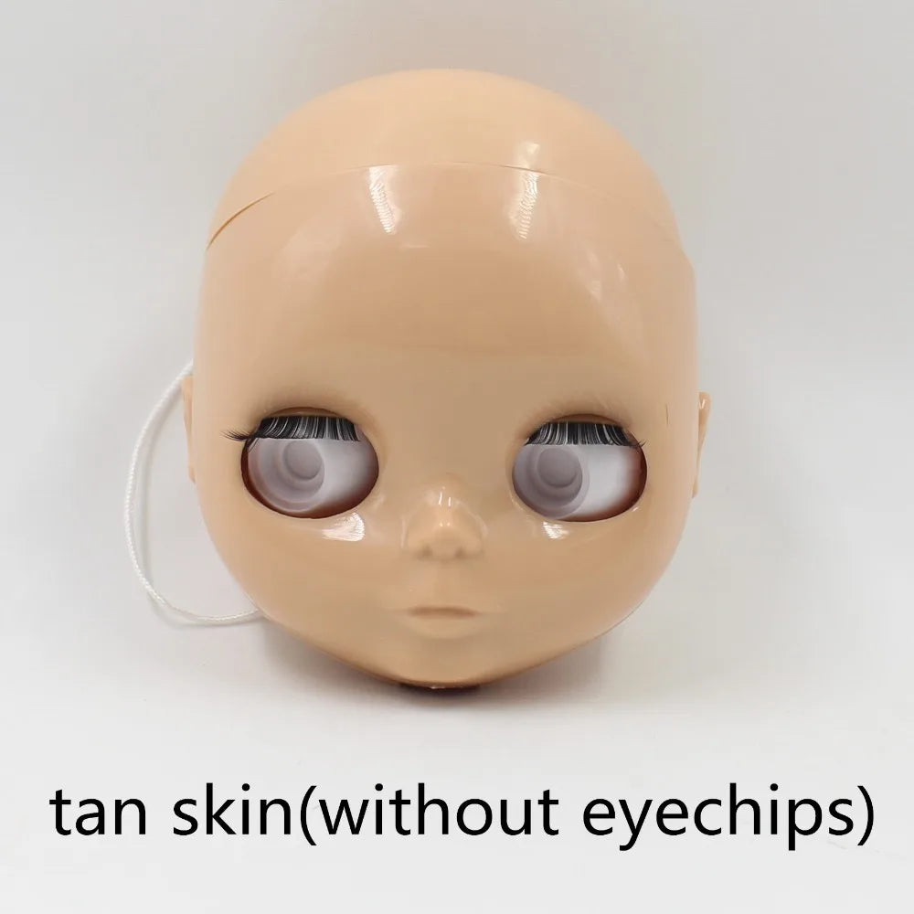 DBS blyth doll bald head without hair for custom face DIY doll, the scalp is loose, it is not assembled