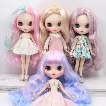ICY DBS Blyth Doll 1/6 toy bjd matte face customized face joint body custom doll 30cm girls gift anime