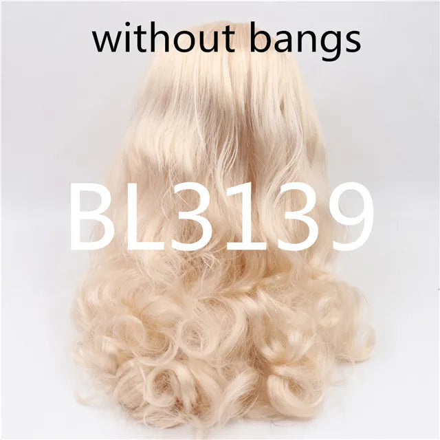 DBS blyth doll icy wig only rbl scalp and dome wavy hair DIY doll accessory