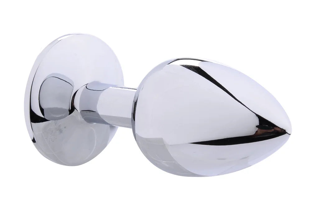 Metal Anal Plug  Jewel Decoration Butt Beads Sex Prostate Massager Anus Toys For Women and Man Couple Gay 3 Size