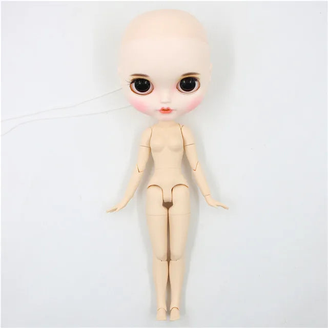 DBS Blyth doll bald head customized matte face white skin DIY custom DOLL anime girls