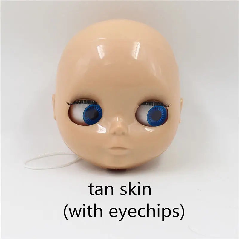 DBS blyth doll bald head without hair for custom face DIY doll, the scalp is loose, it is not assembled