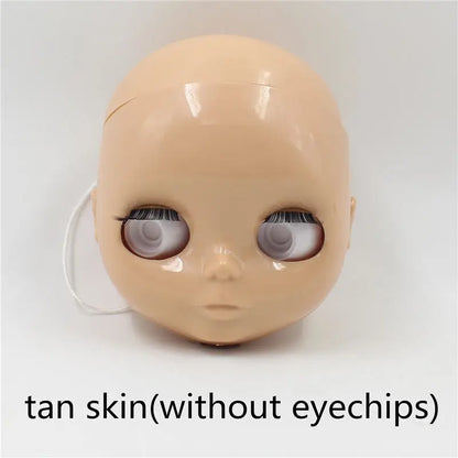 DBS blyth doll bald head without hair for custom face DIY doll, the scalp is loose, it is not assembled