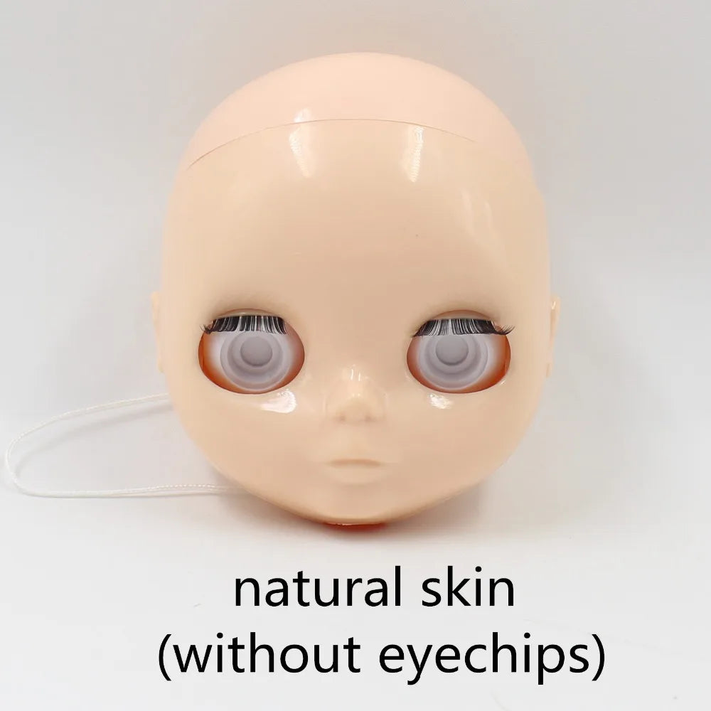 DBS blyth doll bald head without hair for custom face DIY doll, the scalp is loose, it is not assembled