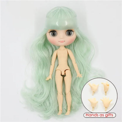 DBS blyth middie doll 1/8 TOY anime joint body short hair straight hair special offer nude doll 20cm girls gift