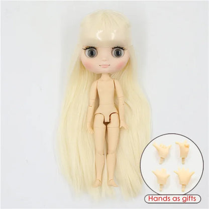 DBS blyth middie doll 1/8 TOY anime joint body short hair straight hair special offer nude doll 20cm girls gift